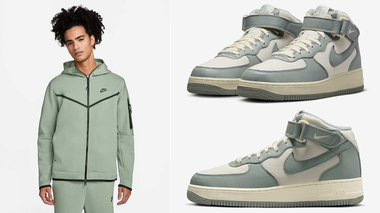 SneakerFits on X: Nike Air Force 1 Mid '07 LX NBHD “Mica Green/Coconut  Milk” + Outfits to Match:    / X