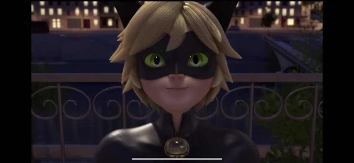 therealladynoir's tweet photo. He was already in love with marinette here and not even he can deny it. 
His face changes 
He's absolutely mesmerised 
Mlb s5 helps understand he's been in love since s5
#MARICHAT 
#MiraculousLadybug https://t.co/hVvUQvhD7Q