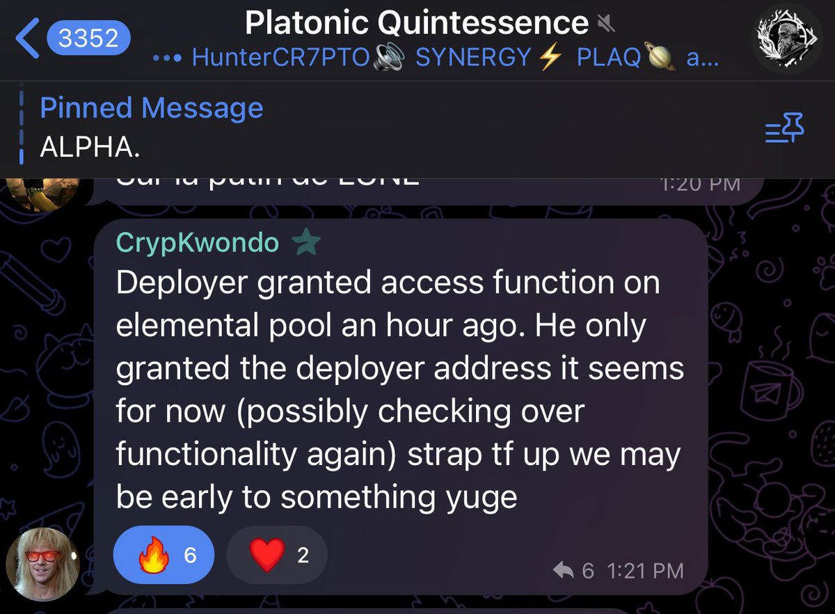 KJ Crypto on Twitter "Would appear that the plaq dev is devving based
