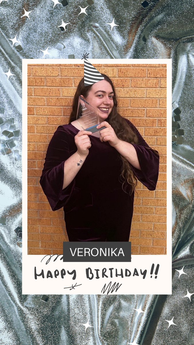 Happy Birthday to our Graduate Assistant, Veronika! 🥳🎂 we hope you have a happy and safe birthday!