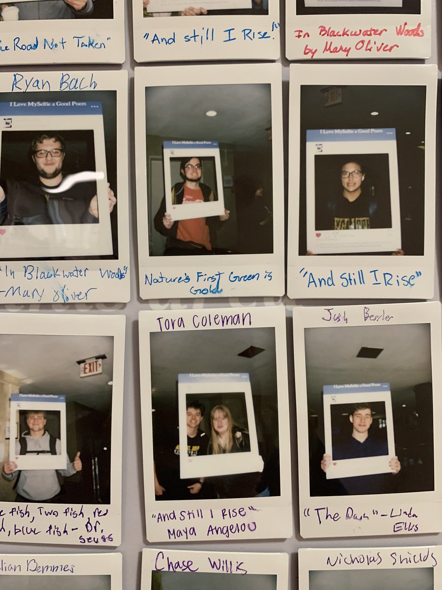 Editmywork's tweet photo. Thank you to colleagues and students who shared their favorite poems today. #NationalPoetryMonth #PoeminYourPocketDay https://t.co/9qgJLbuQky