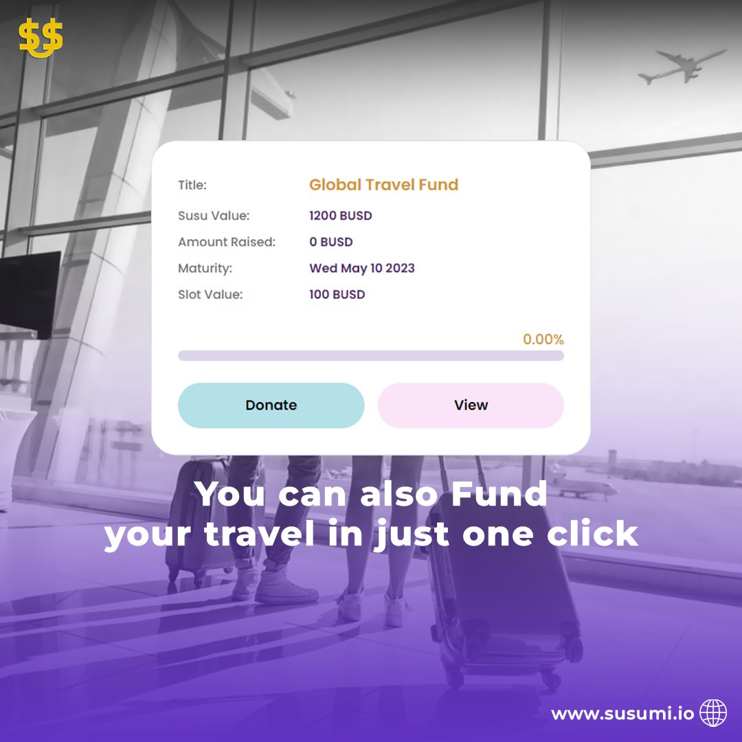 Susumicoin's tweet photo. Susumi is your community for generating riches.
The Susumi App uses the resources of the group to fund each individual user, ultimately strengthening the group as a whole.
#susu #SUSUMI #getsusu #raisefunds #donate https://t.co/VEyx06Z95U