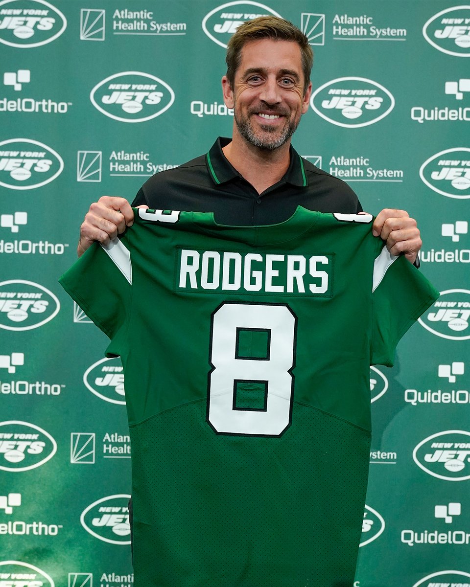 No. 8 @AaronRodgers12 @nyjets