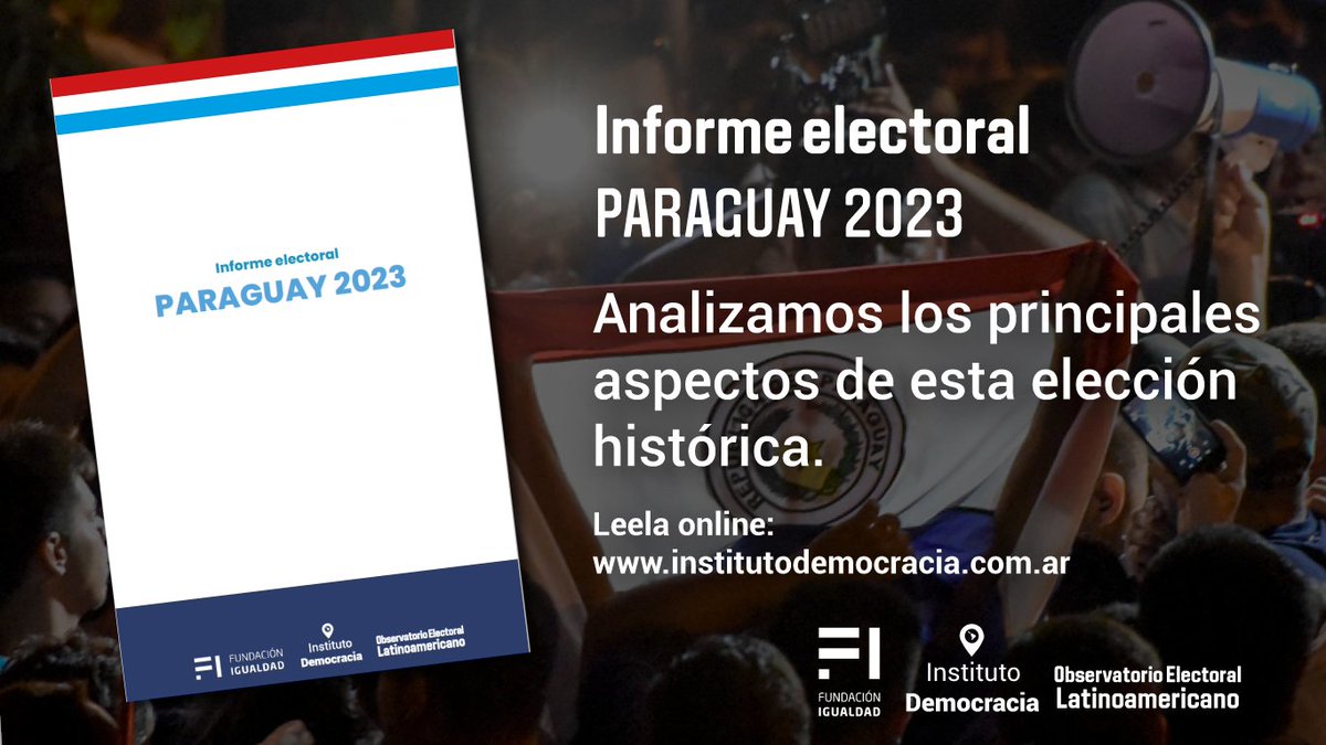 idemocraciaAR's tweet photo. 🗳️Informe electoral: Paraguay 2023🇵🇾

🇵🇾Candidatos

🇵🇾Las últimas encuestas

🇵🇾Lo que deja el gobierno de Abdo

🇵🇾Las propuestas de cada frente y las expectativas que se abren en el país vecino. 

Leelo acá: https://t.co/ujhZLeAgIm https://t.co/Sx6IwWJ2C6