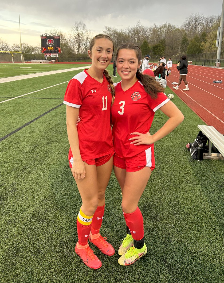 ADMGirlsSoccer's tweet photo. Our 2023 Varsity Captains: Lauren Case &amp; Helen Kirk! #GoTigers #DFS https://t.co/wtHD0bDdnG