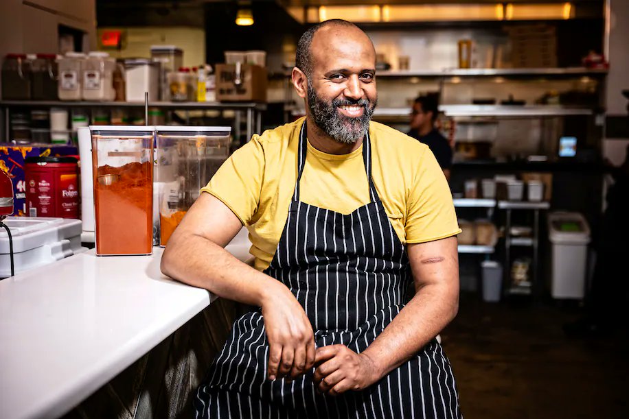 dorosoulfood's tweet photo. A HUGE thank u to the @washingtonpost + @mahirarivers for featuring Chef Elias Taddesse &amp; Doro Soul Food in "Fine-dining chefs are flocking to fried chicken for a fresh start."

To read more online, visit https://t.co/NTnoyHLLI0, or check out the article in print next Wednesday. https://t.co/FHTFub5PMM