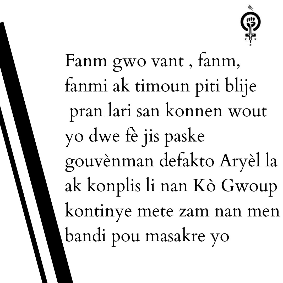 DantoFeminis's tweet photo. #fanmviktim #denonseleta #masak #masakayiti #gouvènmandefakto #bandi #gang #ganghaiti #coregroup https://t.co/B4z4as3Iix