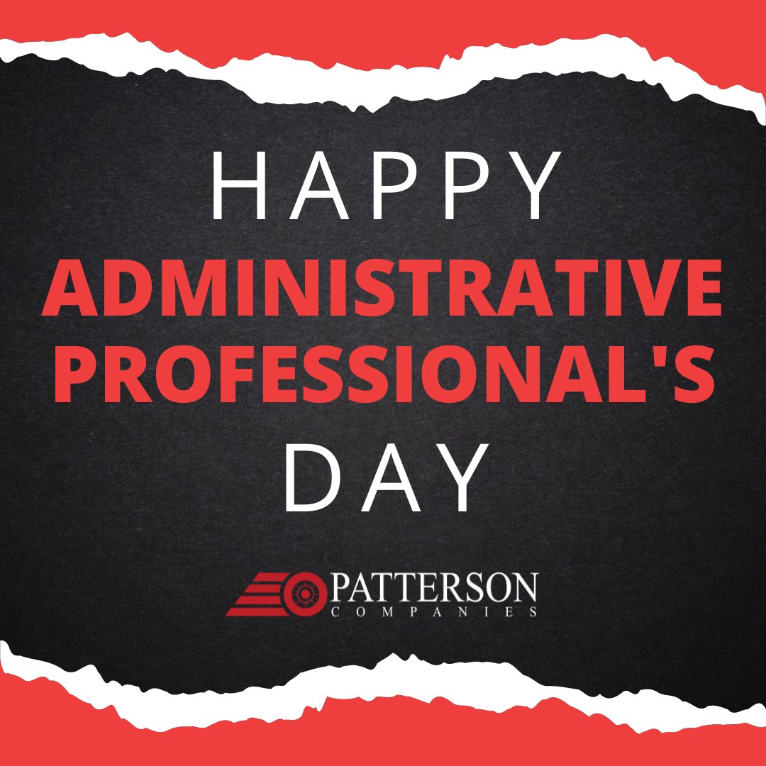 The majority of our Administrative/Backoffice team has been working for Patterson for over 20 years; however, all of them are knowledgable, hard working, and dedicated to ensure each spoke of the Patterson wheel continues to turn. #AdministrativeProfessionalsDay #pattersoncos
