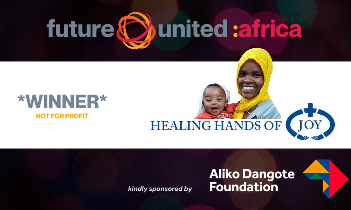Healing Hands of Joy wins the Future United Africa award for not for profits! - mailchi.mp/healinghandsof…