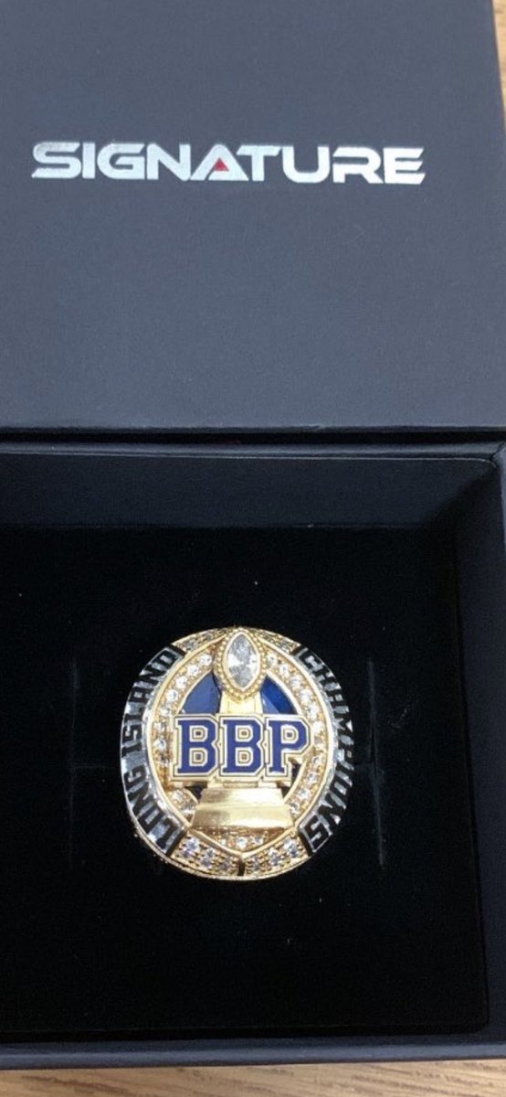 BBP Athletics (@bbpathletics) on Twitter photo The Varsity Football team received these rings today to commemorate their historic season. A special thank you and a tremendous debt of gratitude to <a href="/bvenero/">Bob Venero</a> for his generous donation and continued support of our athletic programs.
#HardWorkPaysOff
#PhantomPride The Varsity Football team received these rings today to commemorate their historic season. A special thank you and a tremendous debt of gratitude to <a href="/bvenero/">Bob Venero</a> for his generous donation and continued support of our athletic programs.
#HardWorkPaysOff
#PhantomPride