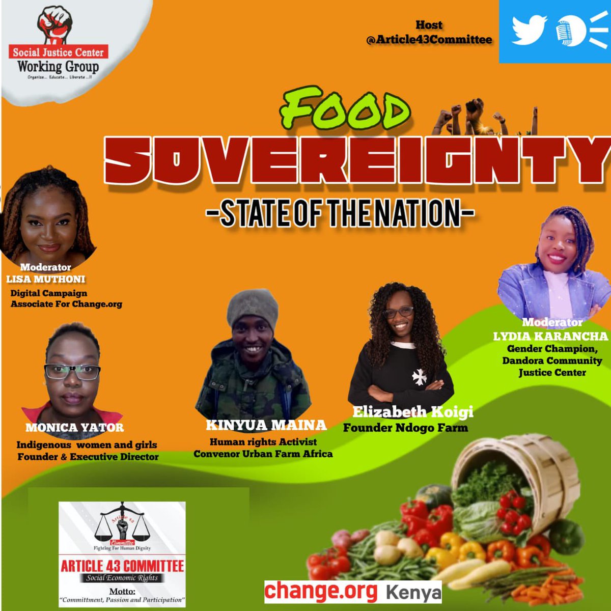ngahuDanwac's tweet photo. #NJAARevolution 
We should all be ready to understand our food sovereignty 
@ILPS_Official 
@1000currents
@PCFSGlobal 
@AWID 
@BlackFemFund 
@UrgentAct 
@KPL_women
@uhaiwetu
@ChangeOrgKE 
@statehousekenya https://t.co/A02pdyIONv