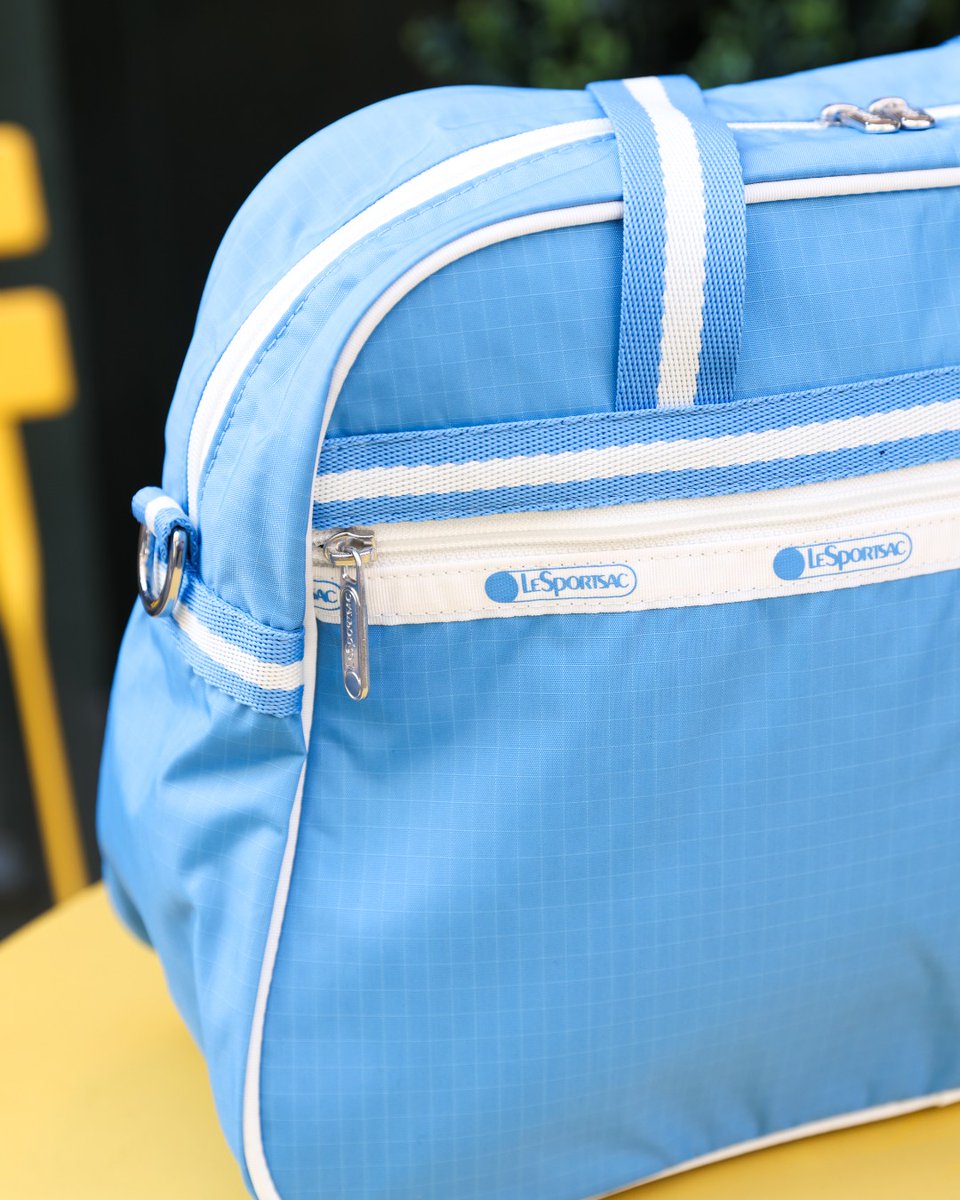 No need to look up, our new Spectator Bags in Azure are as blue as the sky and as light as a cloud.