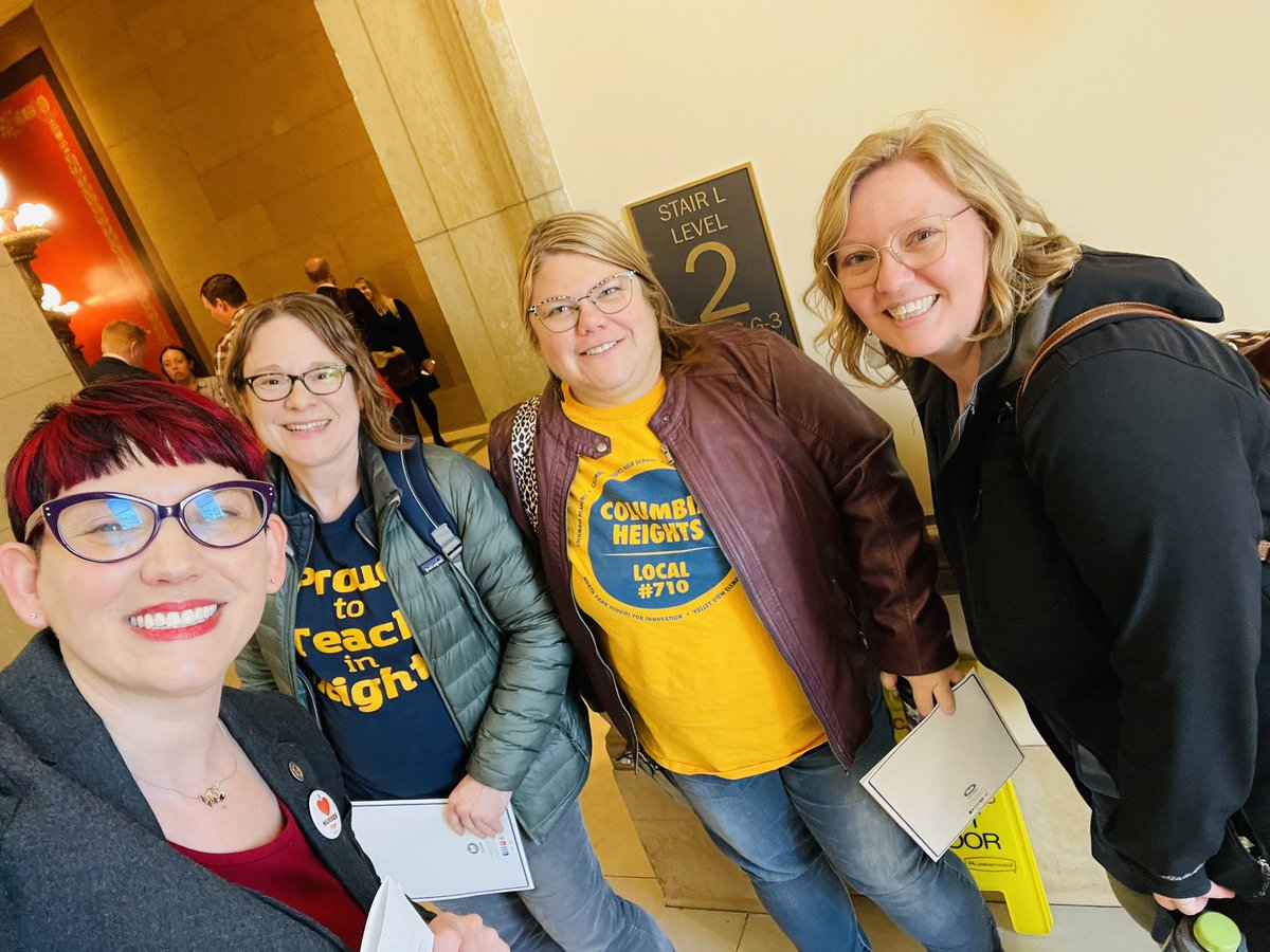 Thanks to the <a href="/CHPSisd13/">Columbia Heights Public Schools</a> teachers for coming to the Capitol to share their priorities for education funding!