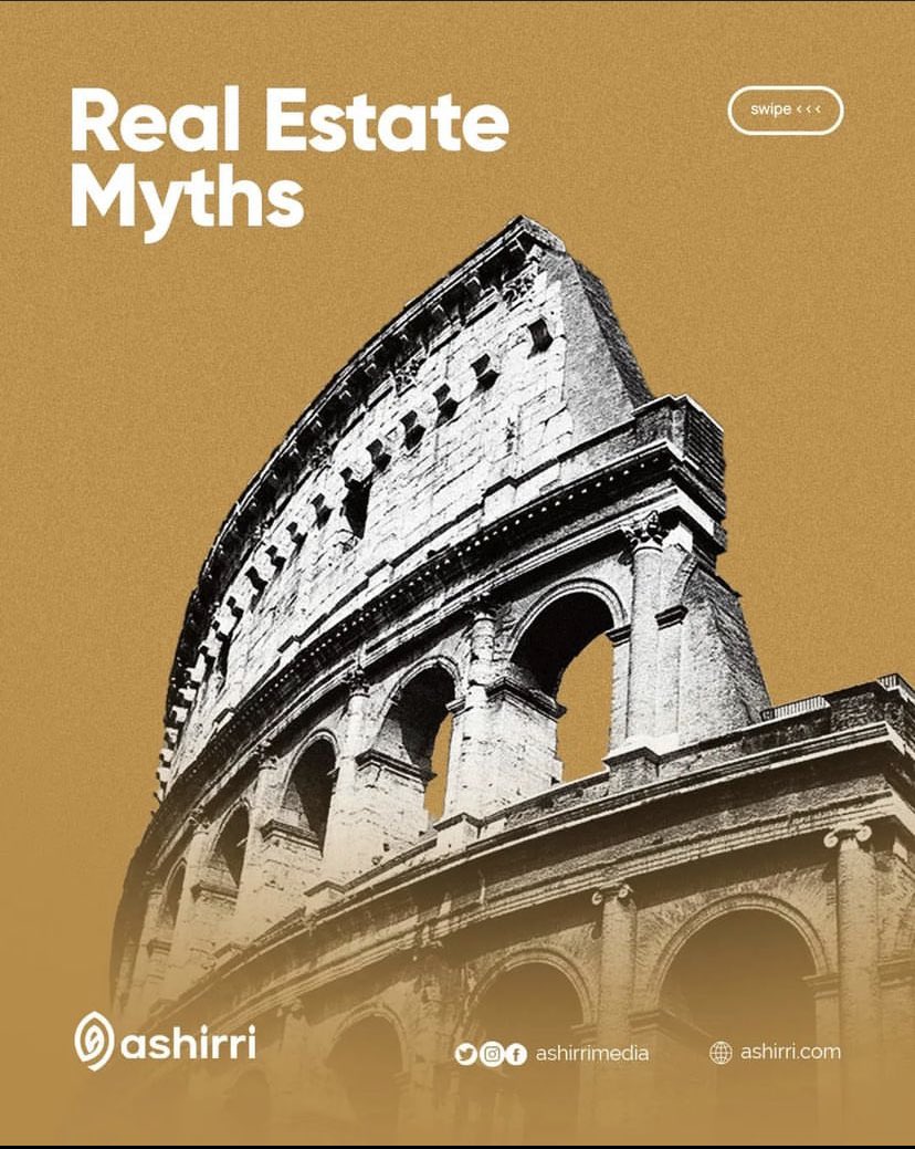 ashirrimedia's tweet photo. Real estate can be an exciting and lucrative business, but there are a few myths about it that tend to get in the way. https://t.co/YabBHaMPNT