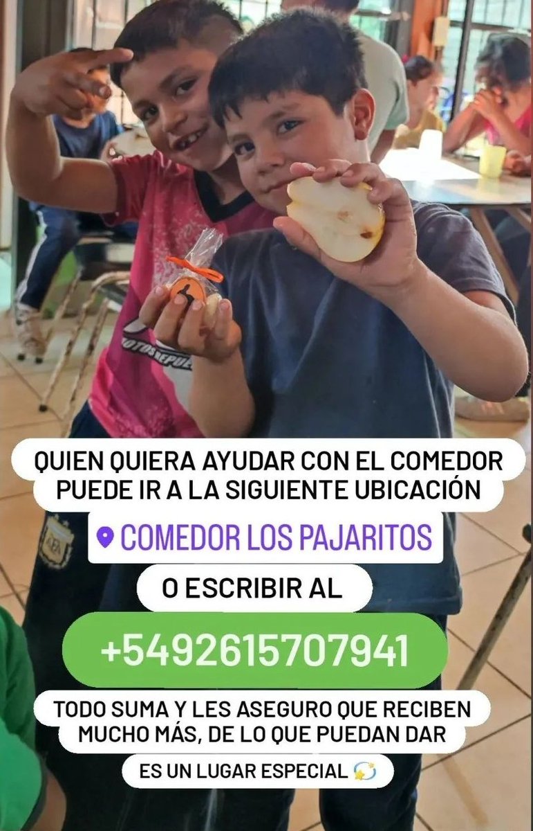 Ayuden siempre que puedan porque lo que para algunos es poco para otros es muchísimo. Hoy siento el corazón lleno de felicidad y amor ♥️