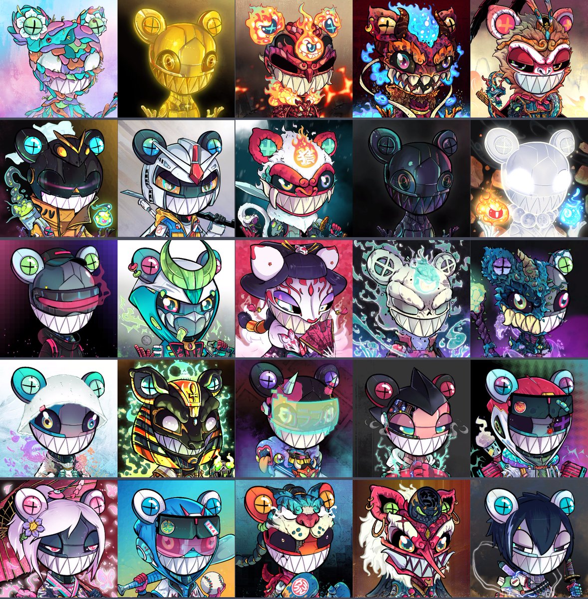 Honestly I think <a href="/KarafuruNFT/">Karafuru</a> 1/1s art are still one of the best out there among other PFP collections.