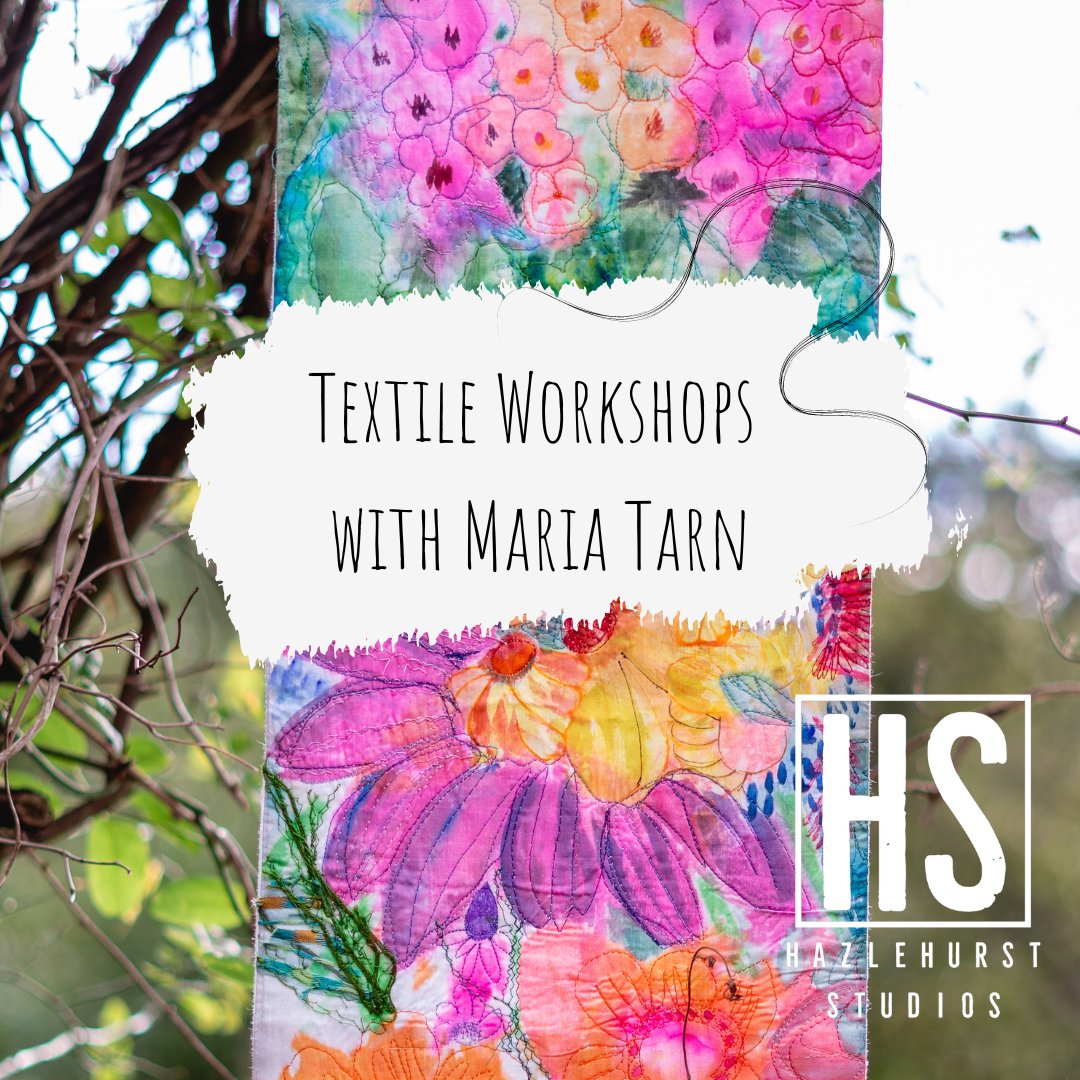 New workshops alert-  Wednesday 10th May: An Introduction to Machine embroidery - For Beginners and Wednesday May 16th:  An Introduction to Machine embroidery – using Bondaweb (£20 per session) More information on the blog.
hazlehurststudios.co.uk/post/workshops…
