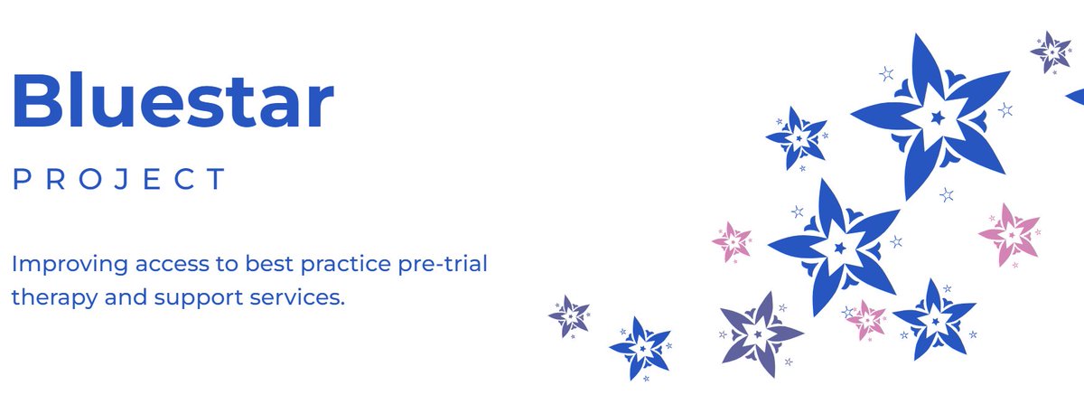 halliwell_gemma's tweet photo. Thanks to @StmarysSARC for a great 2 days! We're launching the #bluestarproject on the 22nd of May. Get ready for the pre-trial therapy revolution. https://t.co/b7qpQ2WX1X @harewoodie and I are counting down - new resources, training, best practice standards💙@GreenHseBristol https://t.co/ZtLhGf9EqJ