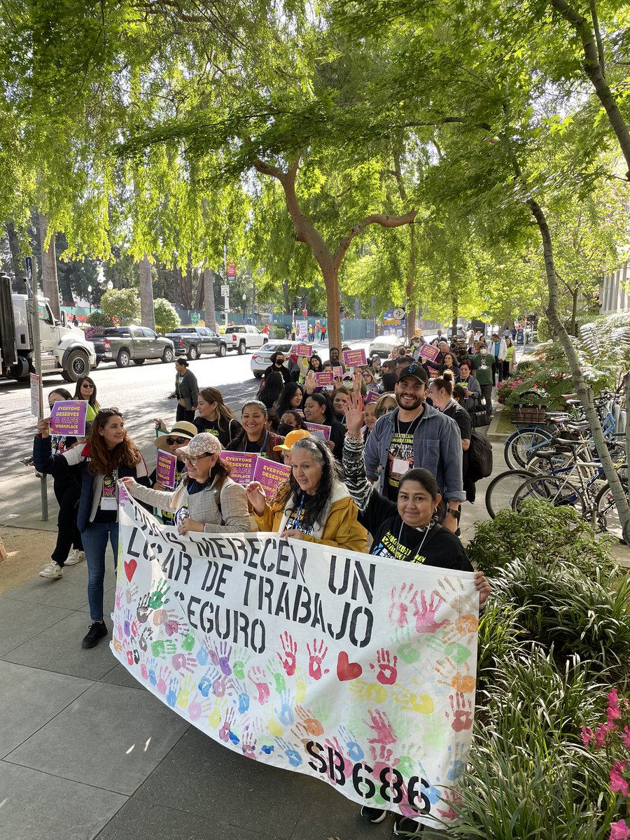 🎉BREAKING: #SB686 has passed the Senate Labor Committee! Domestic workers, employers, and our allies rolled deep to let committee members know that we need #HeathAndSafetyNow!