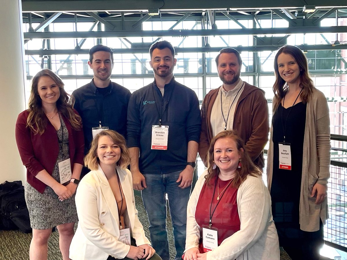 Krause_Group's tweet image. Today members of our marketing team are attending @ExpInbound in Green Bay! 🏈 Alisa Lamal, Andrew Krause, Abby Frank, Brandon Erieau, Brian Vogel, Katie Camann, and Amy Beacham are learning about AI, digital advertising, design, SEO, analytics, and more! 💡 #expinbound