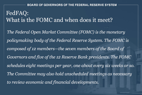 #FED paylasti: #FedFAQ: What is the FOMC and when does it meet?
The Federal Open Market Committee (FOMC) is the monetary policymaking body of the Federal Reserve System.

Learn more: federalreserve.gov/faqs/about_128…  #sondakika #haber #limitforextr #fx