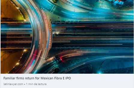 NHG_Law's tweet photo. NHG has helped Mexican investor Fibra Infraestructura y Energía México set up a Fibra E infrastructure trust and launch a MXN$6.6 billion (US$364 million) IPO.

 #tax #Mexico #investment #funds #projects #infrastructure

Review @Latin_Lawyer article:
https://t.co/tCuI0acEAs https://t.co/jPVrAVYqpK