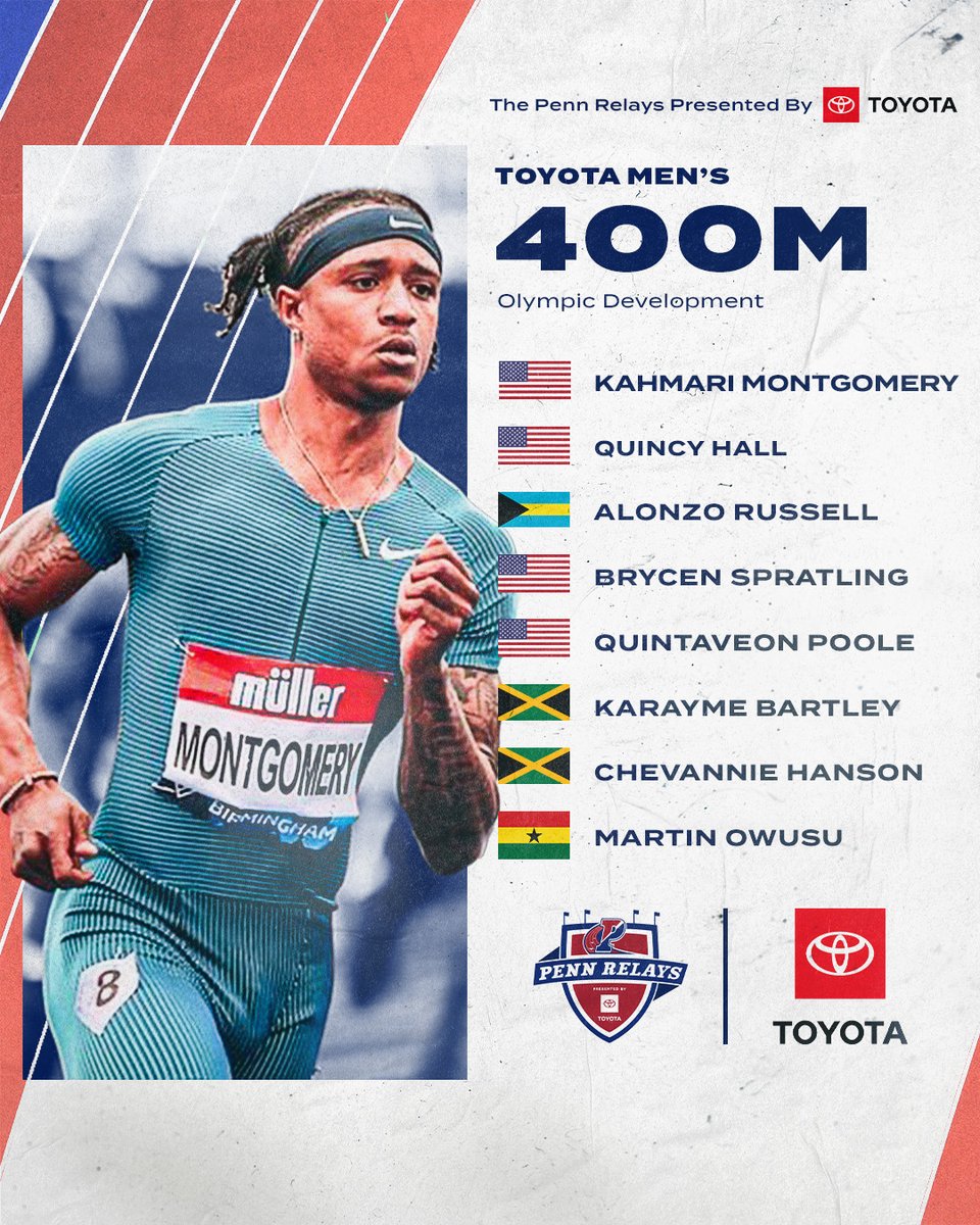 𝙁𝘼𝙎𝙏, 𝙁𝘼𝙎𝙏, 𝙁𝘼𝙎𝙏

Check out this crew ready to hit the track in the <a href="/Toyota/">Toyota USA</a> OD Men's 400m!

📰bit.ly/3Net06i
🎟️bit.ly/36UNgrb