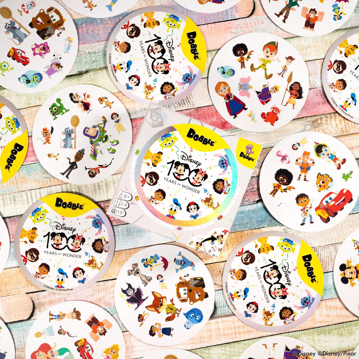 CADÊ OS FÃS DE #DISNEY ? 😍 OLHA QUE LINDO NOSSO DOBBLE DISNEY 100 😍😍😍😍 #disney100 #dobble