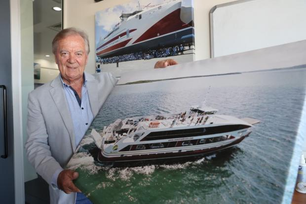 Grouse_Beater's tweet photo. EXCLUSIVE

Ferries

While CMAL orders costly monohull prototypes, Professor Alfred Baird and Stuart Ballantyne meet Yousaf this Thursday to discuss Stuart's offer to build under license his designs for 50+ catamarans on the Clyde, saving ScotGov £2.5 billion over 25 years. https://t.co/O3xl7c2tN8