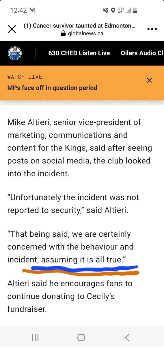 GilliesColleen's tweet photo. Well isn't that a #passive #aggressive #comment if I have ever seen one! Pull the #securityvideo I am sure it will show it all. #LAKings #sad #attempt at #apologizing #KingsVP can do better! #OilersNation #Oilers @EdmontonOilers @LAKings #childcare #fans https://t.co/koyPoJqS8s