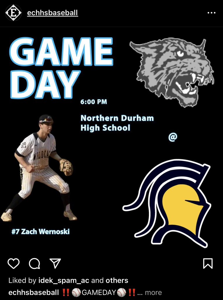 ECHHS Baseball tweet media