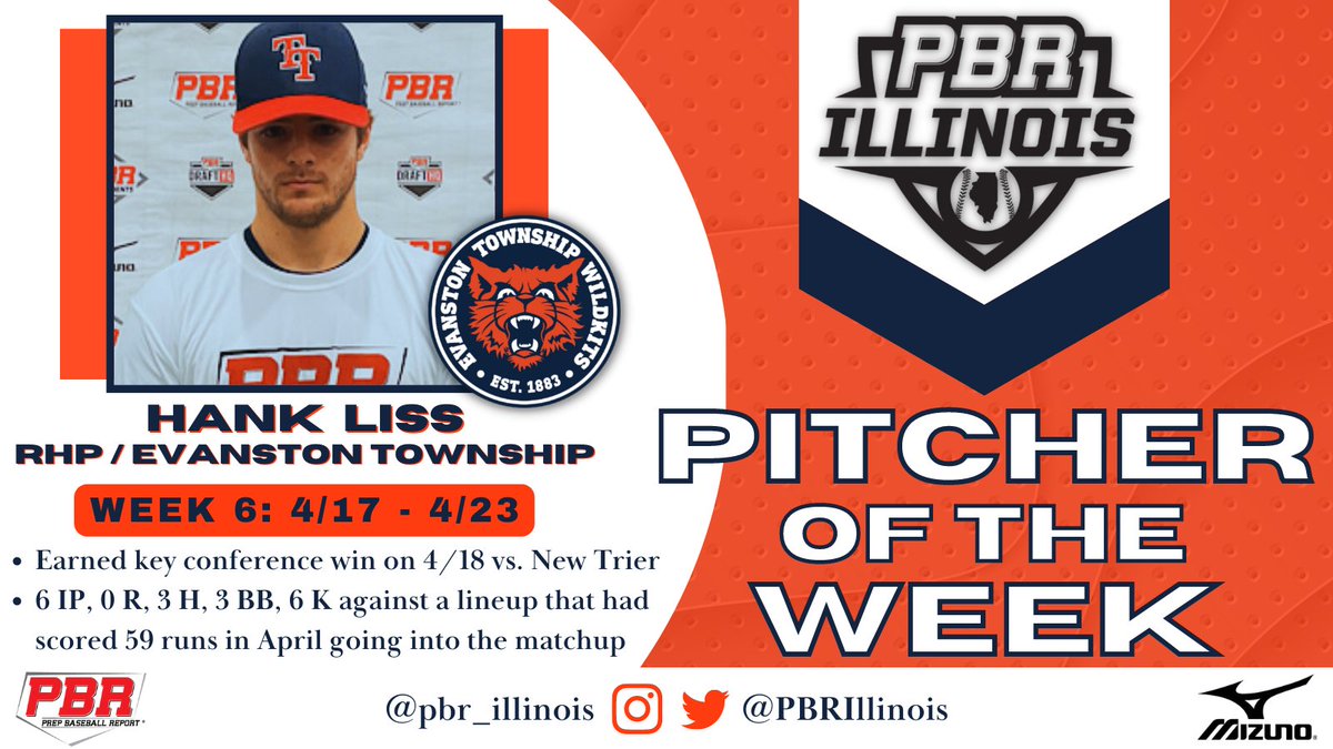 𝐏𝐁𝐑 𝐈𝐥𝐥𝐢𝐧𝐨𝐢𝐬: 𝐏𝐢𝐭𝐜𝐡𝐞𝐫 𝐨𝐟 𝐭𝐡𝐞 𝐖𝐞𝐞𝐤 🌟

RHP Hank Liss led Evanston past a top ranked opponent last week as the Wildkits rise to No. 4 in the state.

More on Liss and his dominant outing, within. ⬇️

✍️🔗 loom.ly/4NKwUXs