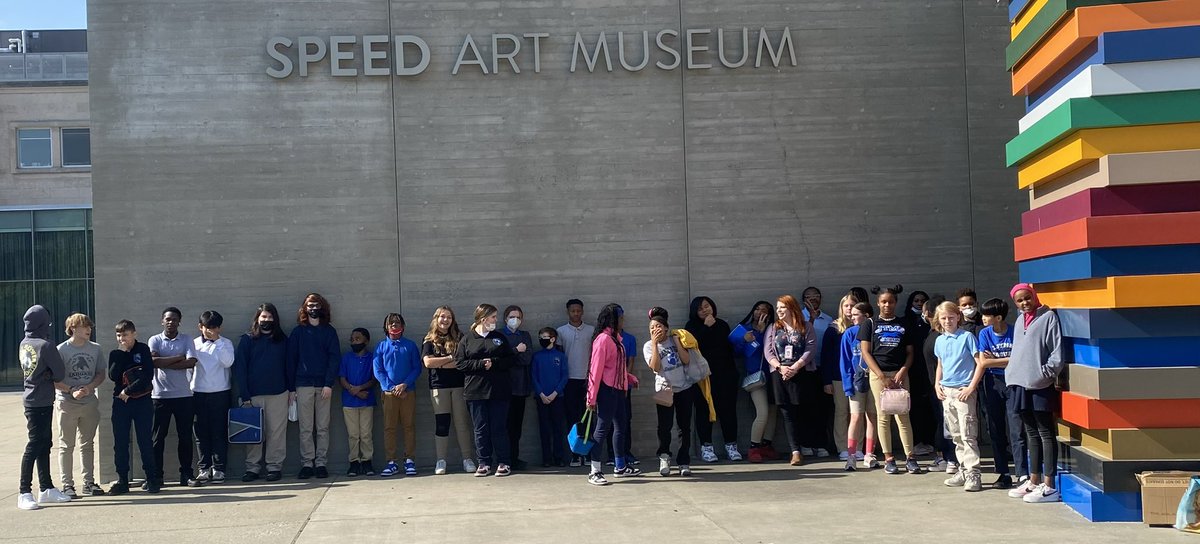 MsJeaninRoom100's tweet photo. The incredible @SpeedArtMuseum treated us to an amazing day with a STEAM tour and art-making using robots! Outstanding students developing their critical & creative thinking skills! #beimpressed @JCPSarts @Johnson_Jaguars #RoarJagsRoar @JCPSKY https://t.co/GYEzC3Ijh6