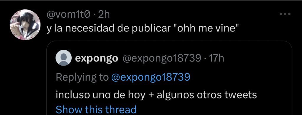 expongo18739's tweet photo. 2- ¿Por qué subes tweets diciendo me vine?
Porque así soy yo y porque es mi cuenta, puedo subir cualquier cosa y no por eso tiene que estar una señora de 24 preguntando “si me vengo rápido” el problema es ella, no yo. https://t.co/xWI2S2zK2E