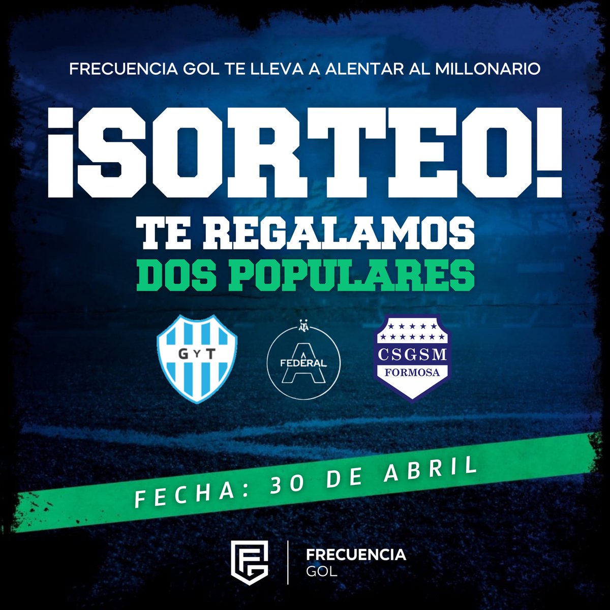 Frecuencia Gol (@frecuenciagolar) on Twitter photo 🔵⚪🔵 ¡JUEGA EL MILLONARIO ANTE EL FRANJEADO, Y TE LLEVAMOS AL GIGANTE DEL NORTE!
➡️ PARA PARTICIPAR:
✓ 𝗦𝗘𝗚𝗨𝗜𝗡𝗢𝗦 en <a href="/FrecuenciaGolAR/">Frecuencia Gol</a>
✓ 𝗖𝗢𝗠𝗘𝗡𝗧𝗔 tu nombre + las tres ultimas de tu DNI.
✓ 𝗥𝗘𝗧𝗪𝗘𝗘𝗧 al posteo.
✓ 𝗔𝗥𝗥𝗢𝗕𝗔 a un/a amigo/a. 🔵⚪🔵 ¡JUEGA EL MILLONARIO ANTE EL FRANJEADO, Y TE LLEVAMOS AL GIGANTE DEL NORTE!
➡️ PARA PARTICIPAR:
✓ 𝗦𝗘𝗚𝗨𝗜𝗡𝗢𝗦 en <a href="/FrecuenciaGolAR/">Frecuencia Gol</a>
✓ 𝗖𝗢𝗠𝗘𝗡𝗧𝗔 tu nombre + las tres ultimas de tu DNI.
✓ 𝗥𝗘𝗧𝗪𝗘𝗘𝗧 al posteo.
✓ 𝗔𝗥𝗥𝗢𝗕𝗔 a un/a amigo/a.