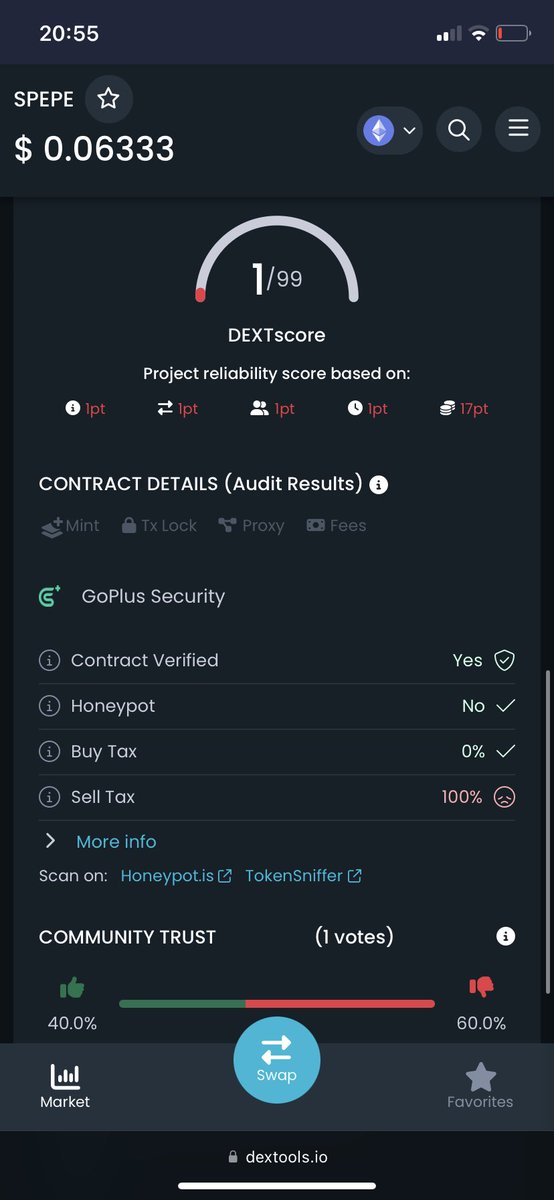 LazerEyeJoe's tweet photo. @sadpepeeth @Kryptonos1 ⭕️ DO NOT BUY ⭕️ https://t.co/0ClOCrRkYN