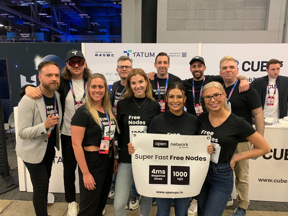 tatum_io's tweet photo. 🌐🤳 Checking in from #Consensus2023!

🎉Big announcement: https://t.co/LT863ifWXF 🎉

If you're here, come say hi and learn how we're transforming the industry with our groundbreaking solutions. Can't wait to meet you all! 🚀👋

📍Booth #656 https://t.co/xxbDuIMX13