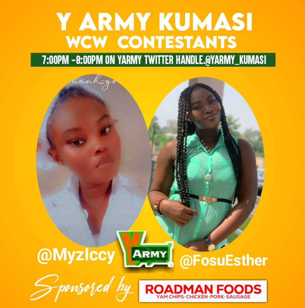 yarmy_kumasi's tweet image. 😍😍THE RETURN ENCOUNTER BETWEEN @MyzIccy and @FosuEsther FOR THE @roadmanfoodsco WCW #YArmy
