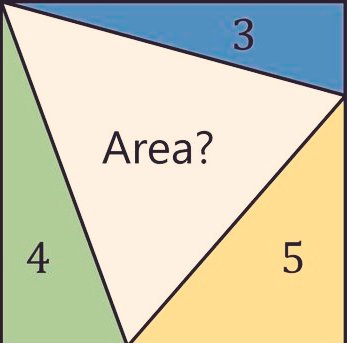 #Maths | Find the Area of the region Shaded in White ?