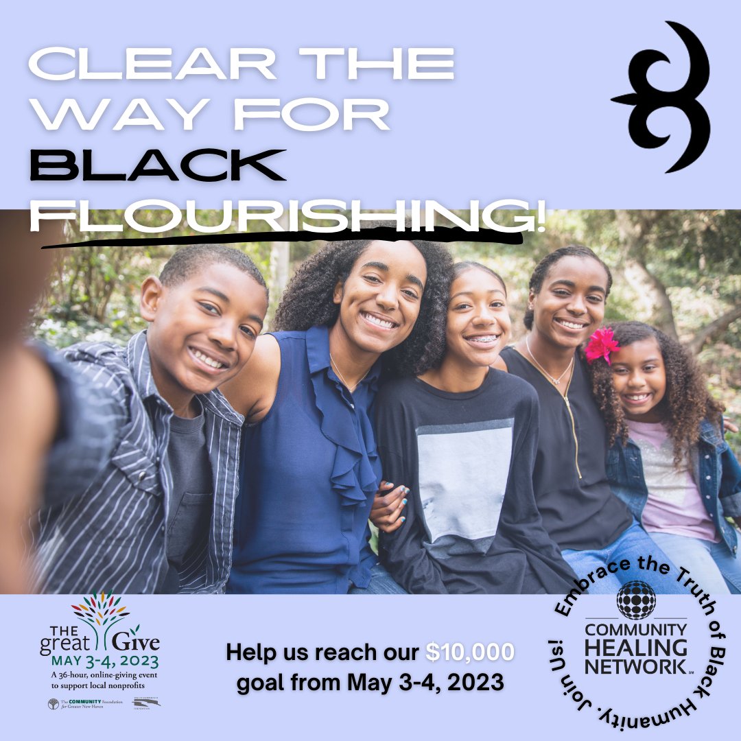 We are a week away from The Great Give 2023! Join us from May 3-4, 2023 to help us raise $10,000 to continue to support our various Black healing initiatives. Click on the link in our bio to learn more about how you can get involved and our spotlight for this year!