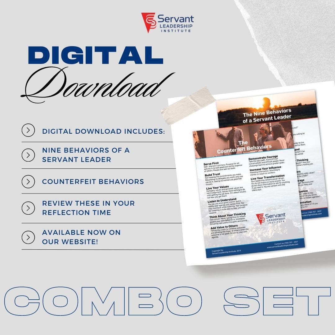 In this digital download, we have included the Counterfeit Behaviors. These are examples of what NOT to do as a #servantleader. Review these in your reflection time as you start to change the way you interact with those you influence. Download today: buff.ly/37gFGmc #sli