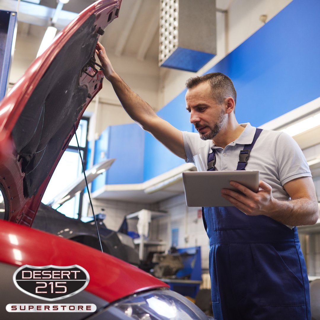 Keep up on your vehicle's routine maintenance. Visit the link below to schedule an appointment with our team. bit.ly/3Xr49P1 #routinemaintenance #carmaintenance #carservice #desert215