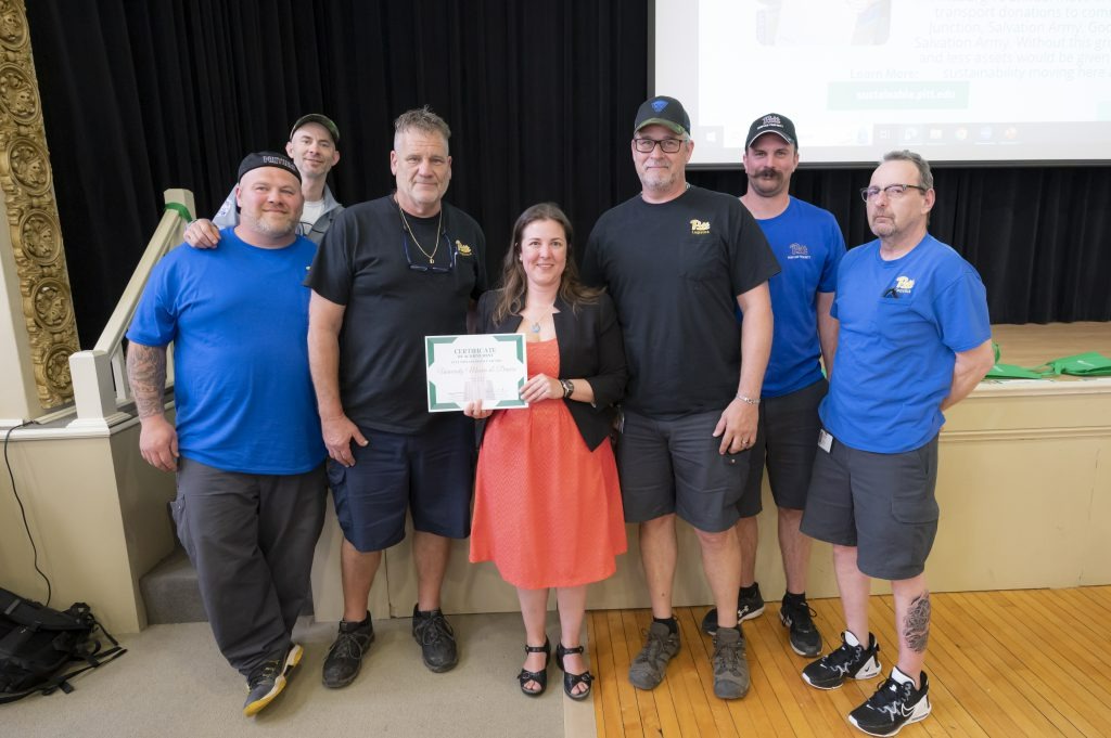 PittBHAS's tweet image. Congratulations to the University Movers &amp;amp; Drivers who were recognized at the 2023 Pitt Sustainability Awards last week!

The Movers &amp;amp; Drivers really keep sustainability moving here at @PittTweet! 

#h2p #pitt