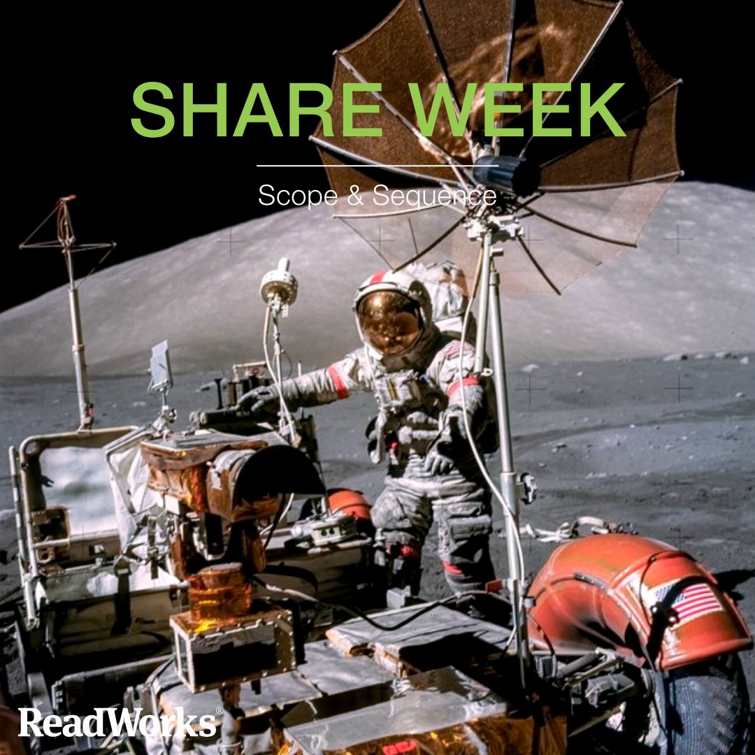 ReadWorks's tweet photo. Read about space, technology, and solving problems with your class for this week's Scope and Sequence, "Share Week." Assign now: https://t.co/i7PjdDBppB
•
#education #teachers #pd #edpd #edtech #ela #ell #elachat #k12 #reading #readingpassages #space #astronaut #technology https://t.co/vrppKmfH6W
