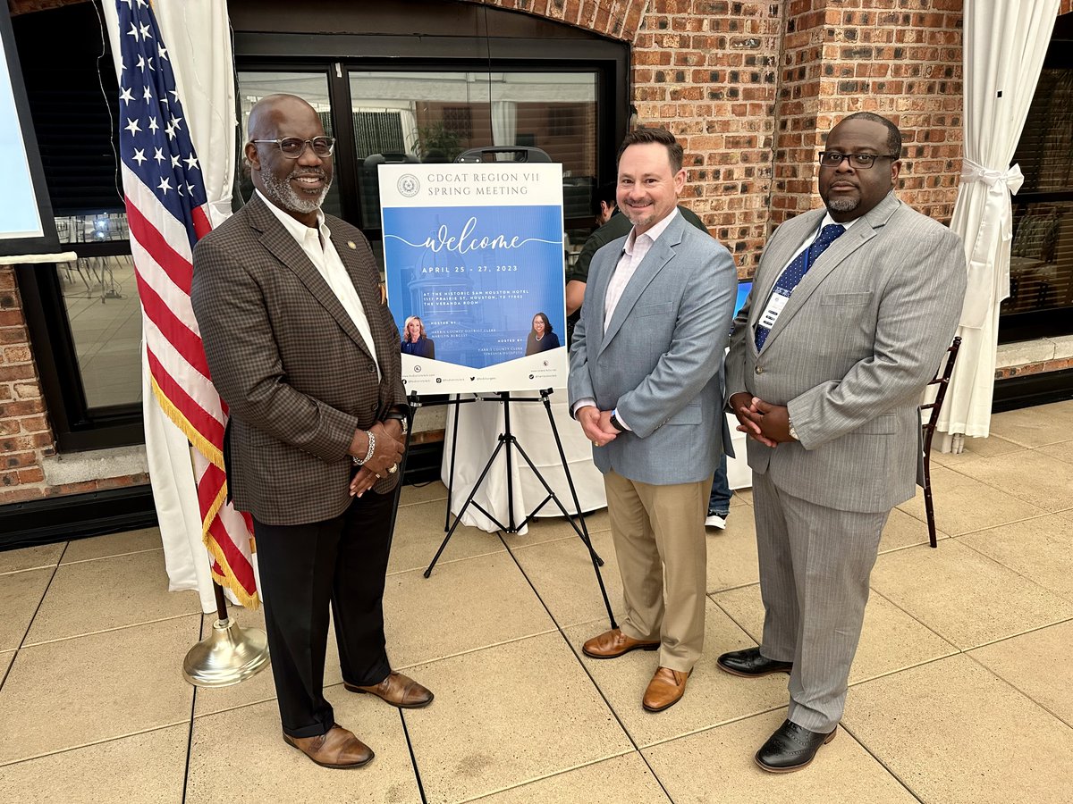 harriscotxclerk's tweet photo. #HCCO &amp; @hcdcburgess kicked off the #CDCATVII2023 bringing together county and district clerks from counties located in southeast Texas to promote professional standards and educate its members about the statutory and constitutional duties of the offices. #CDCAT https://t.co/ENB38IXkIM