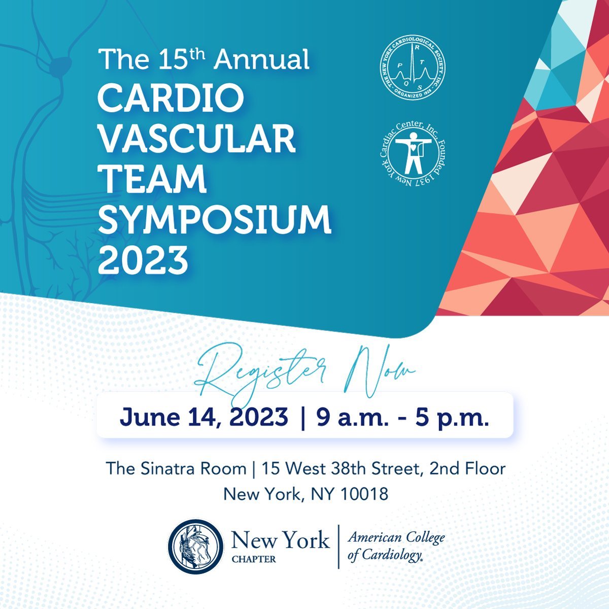 Calling all #CV Team members (nurses, techs, sonographers, NPs, PAs and more)! Put in for an education day and come to our annual CVT Symposium in #NYC. It's a full day of talks, followed by networking! Register here: ny-acc.org/cvt-2023/ #ACCchapters #ACCCVT