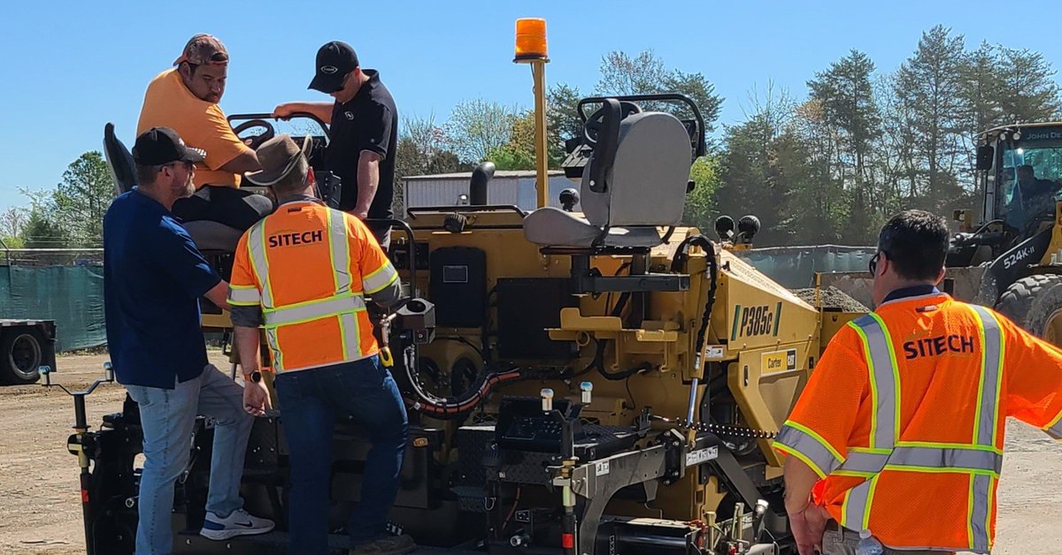 SITECHChes's tweet photo. Paving the Way for Great Relationships!
Here are a few pictures of the recent training at Resurface Inc. in Manassas Va. We paved fines in back of their lot to help demonstrate the ease of use and accuracy of the Weiler P385C Commercial Paver. Thank you Chris and Ethan! https://t.co/WmmO8LAtGK