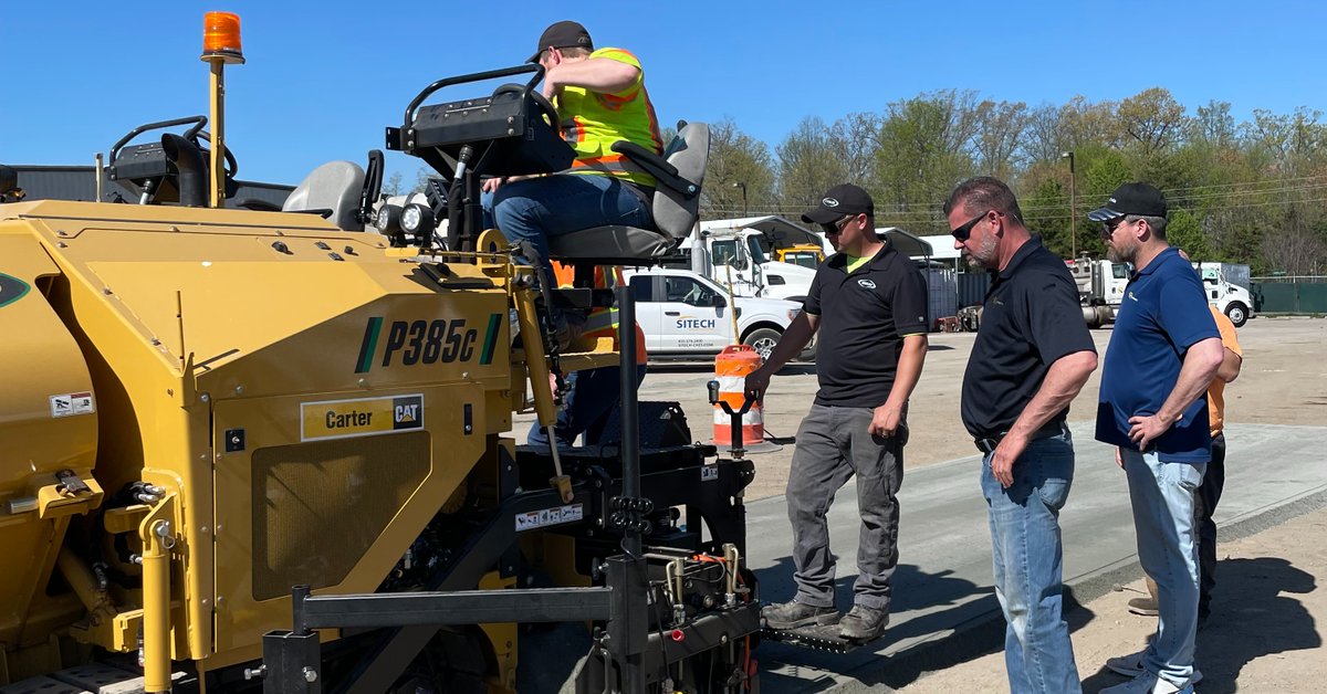 SITECHChes's tweet photo. Paving the Way for Great Relationships!
Here are a few pictures of the recent training at Resurface Inc. in Manassas Va. We paved fines in back of their lot to help demonstrate the ease of use and accuracy of the Weiler P385C Commercial Paver. Thank you Chris and Ethan! https://t.co/WmmO8LAtGK