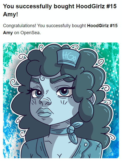 ...and once again I became the owner of HoodGirl, Thank You <a href="/CreamWNFT/">Creamw.eth 🎨</a> 

#NFTCommunity #NFTs