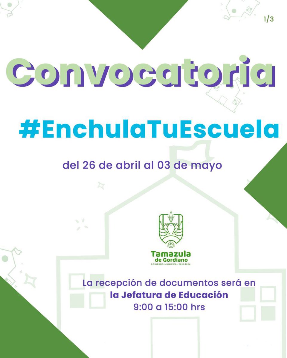 LaloGutierrezT's tweet photo. ¡Dale un nuevo aspecto a la escuela con #EnchulaTuEscuela!🚸🏫👨🏫
Brindaremos material para la mejora de las instalaciones de las escuelas en Tamazula de Gordiano.💪🐸🌳
#LaloGutiérrez #TamazulaDeGordiano #UnPolíticoDiferente #Enchula https://t.co/xCq6CRlmtO